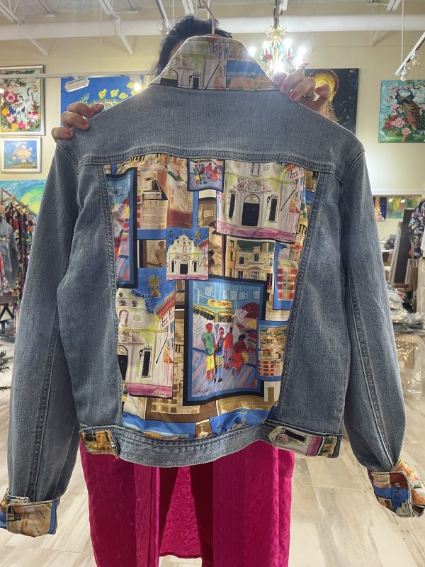 Artistic Denim Jacket - Image 8