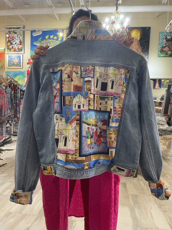 Artistic Denim Jacket - Image 9