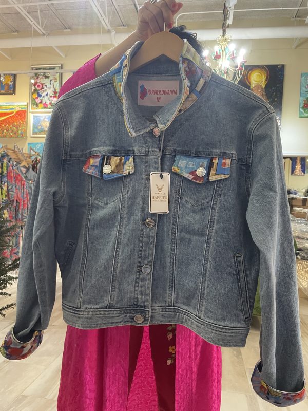 Artistic Denim Jacket - Image 10