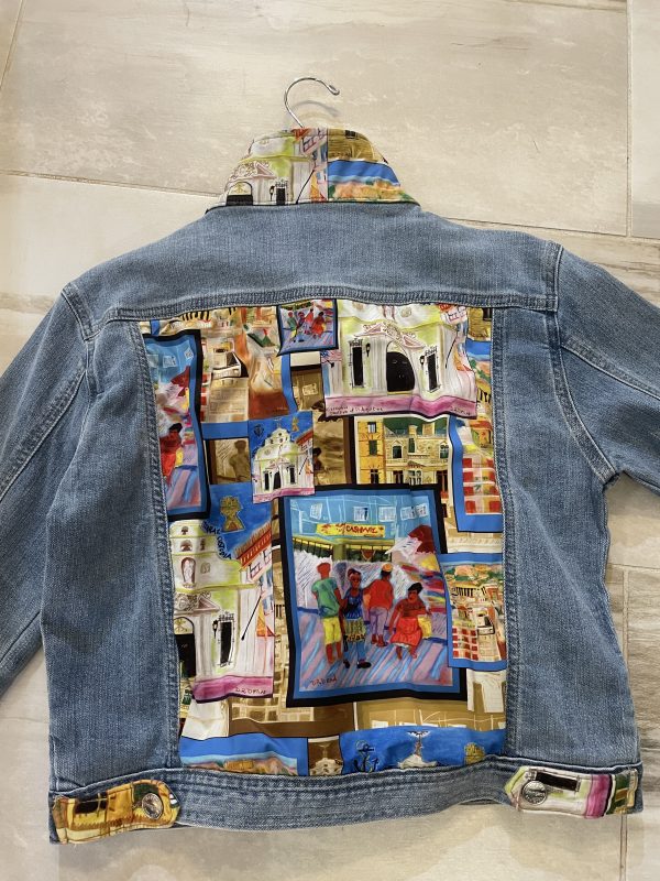 Artistic Denim Jacket - Image 11