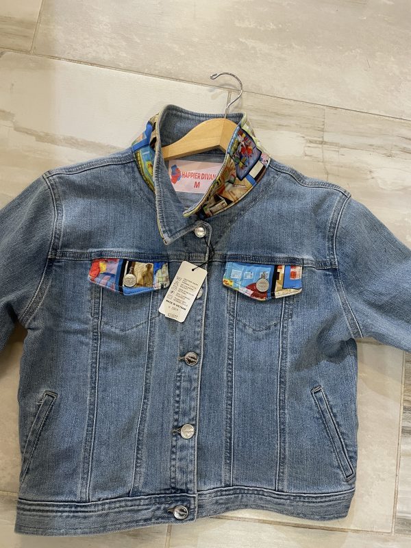 Artistic Denim Jacket - Image 2