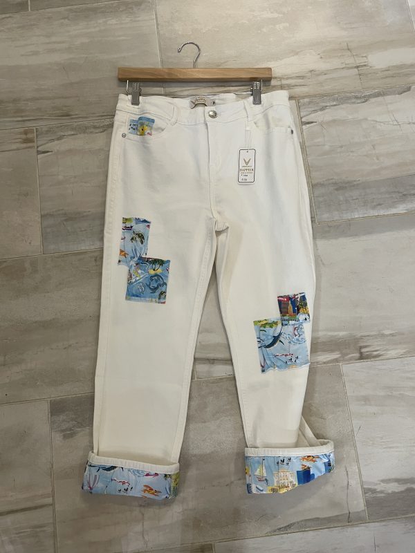 Vibrant Patchwork Jeans - Image 6