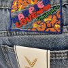 Trendy Distressed Patchwork Denim Shorts - Image 2