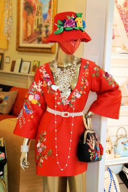 Embroidered Garden Party Dress